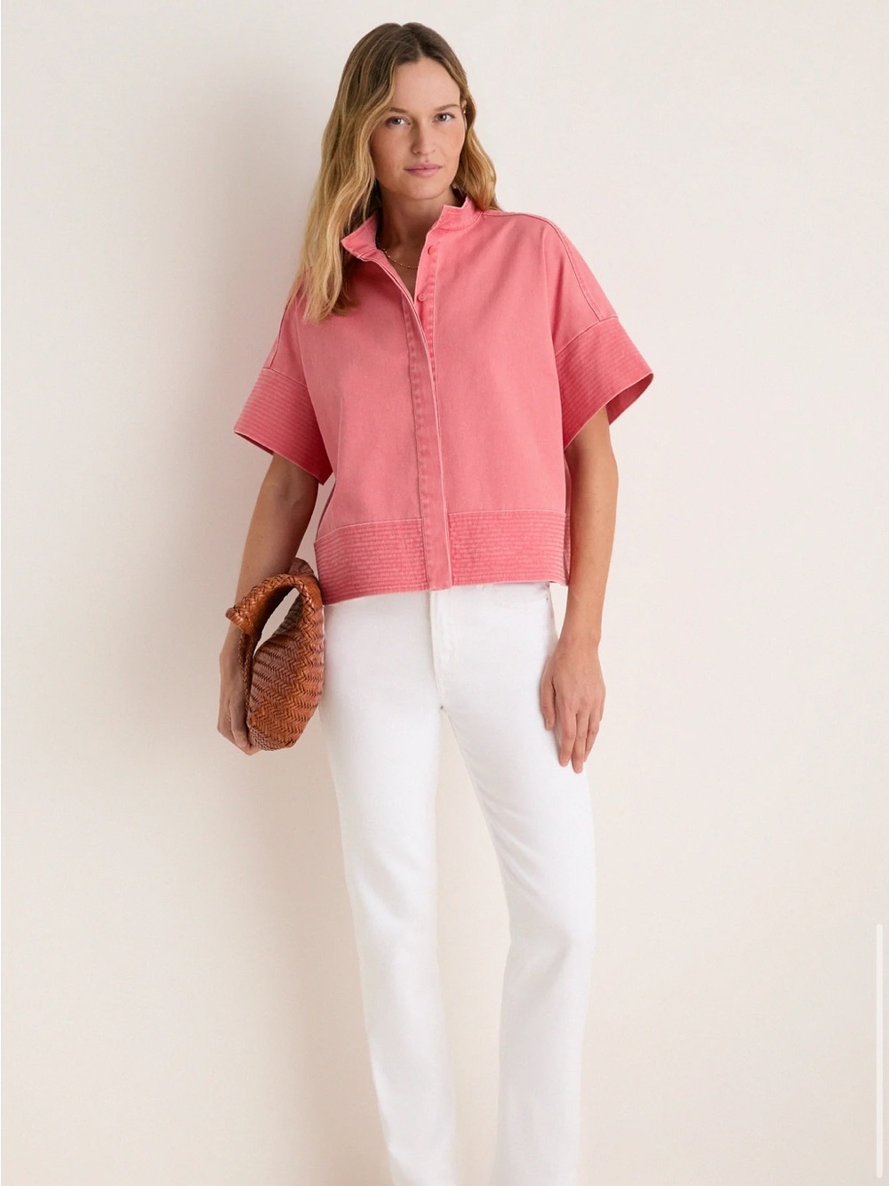 Tuckernuck Reds Stretch Twill Sofia Stitch Shirt